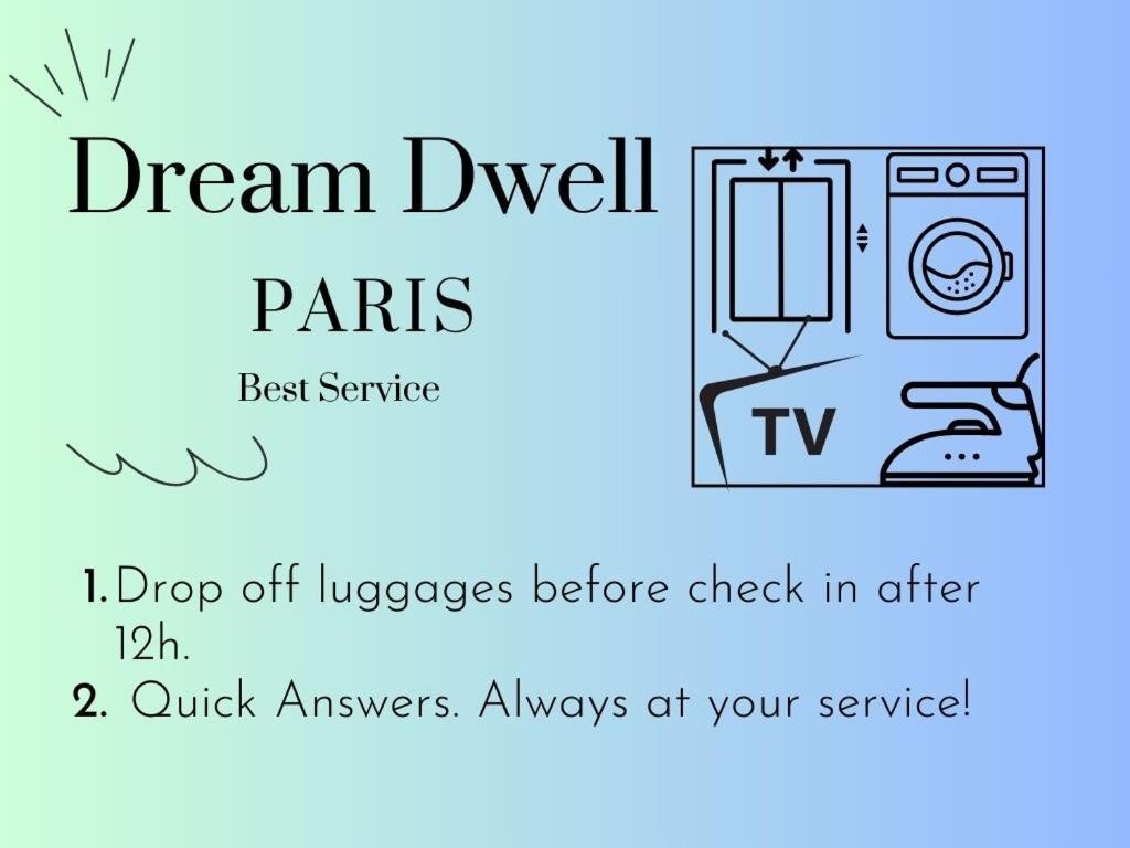 Dream Dwell Paris -Studio With Balcony 800M To Trocadero And Tour Eiffel Luaran gambar